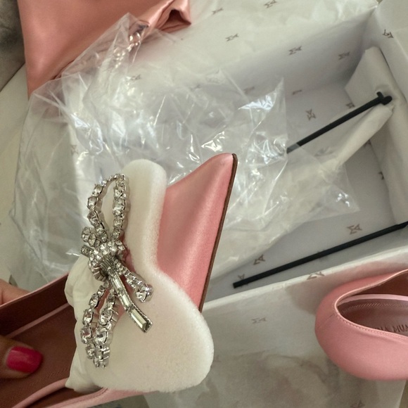 Amina Muaddi Rosie light pink pump size 39.5 excellent condition - Picture 10 of 10